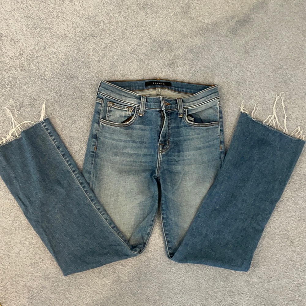 J Brand Cropped Flare Jean